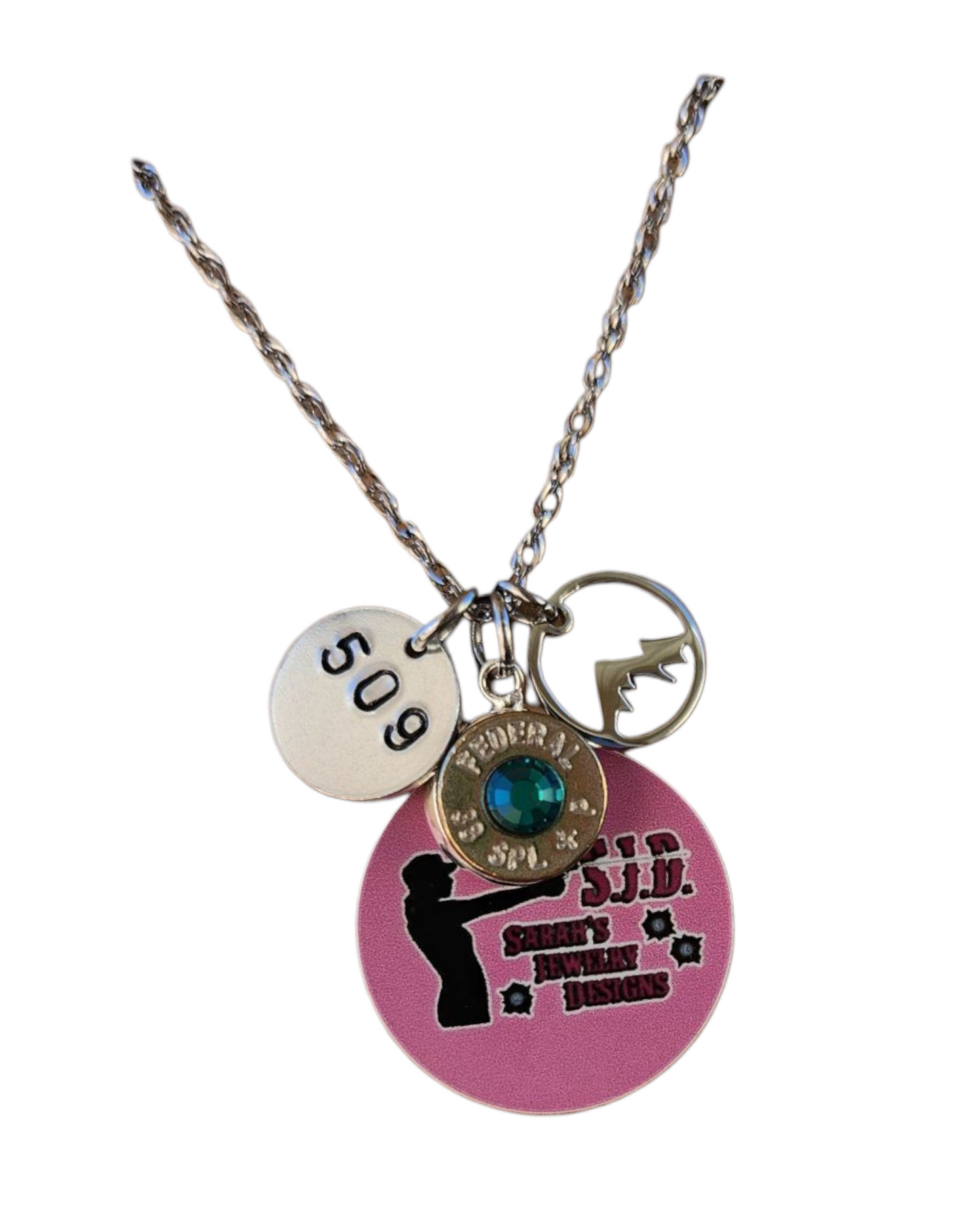 Area Code Head stamp Necklace