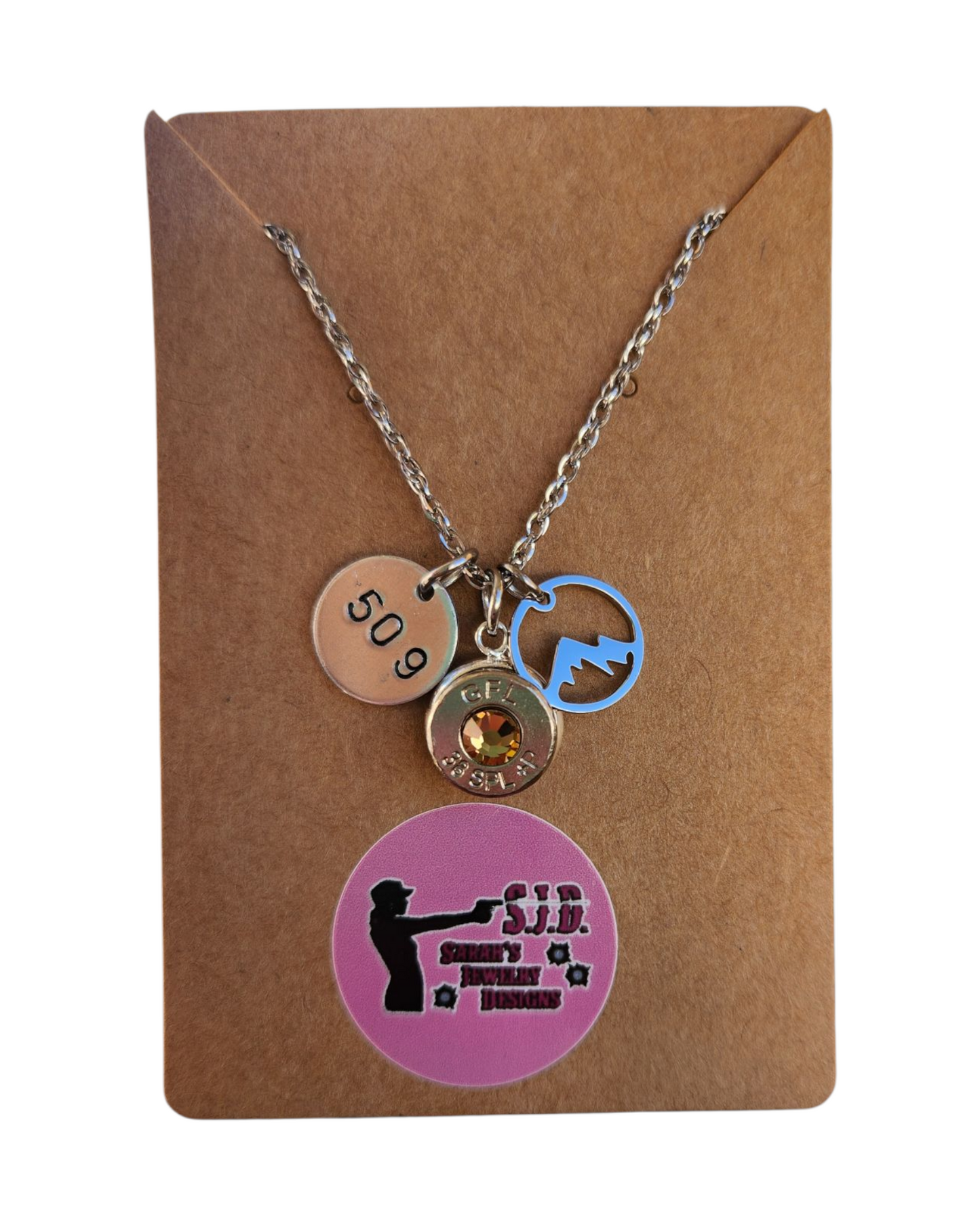 Area Code Head stamp Necklace