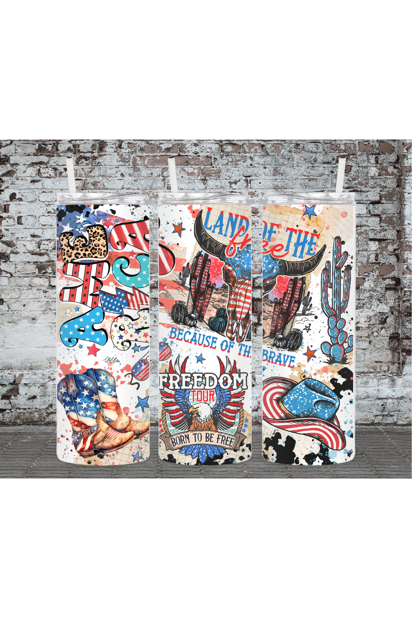 God Bless America Drink Tumbler