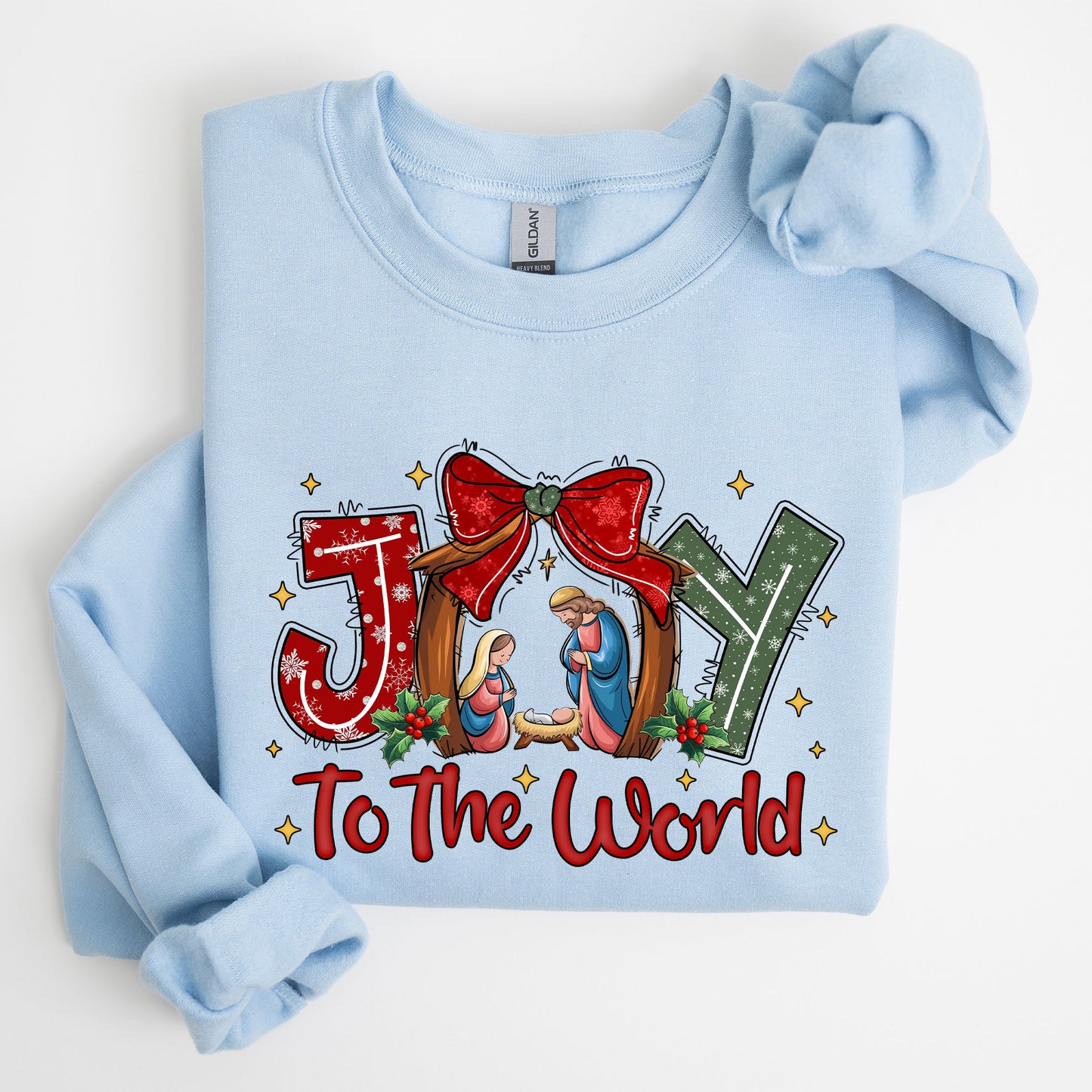 Joy To The World, True Story, Christian, Nativity, Christmas, Religious Sweatshirt