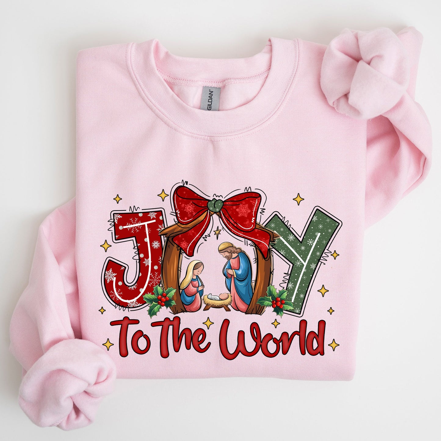Joy To The World, True Story, Christian, Nativity, Christmas, Religious Sweatshirt