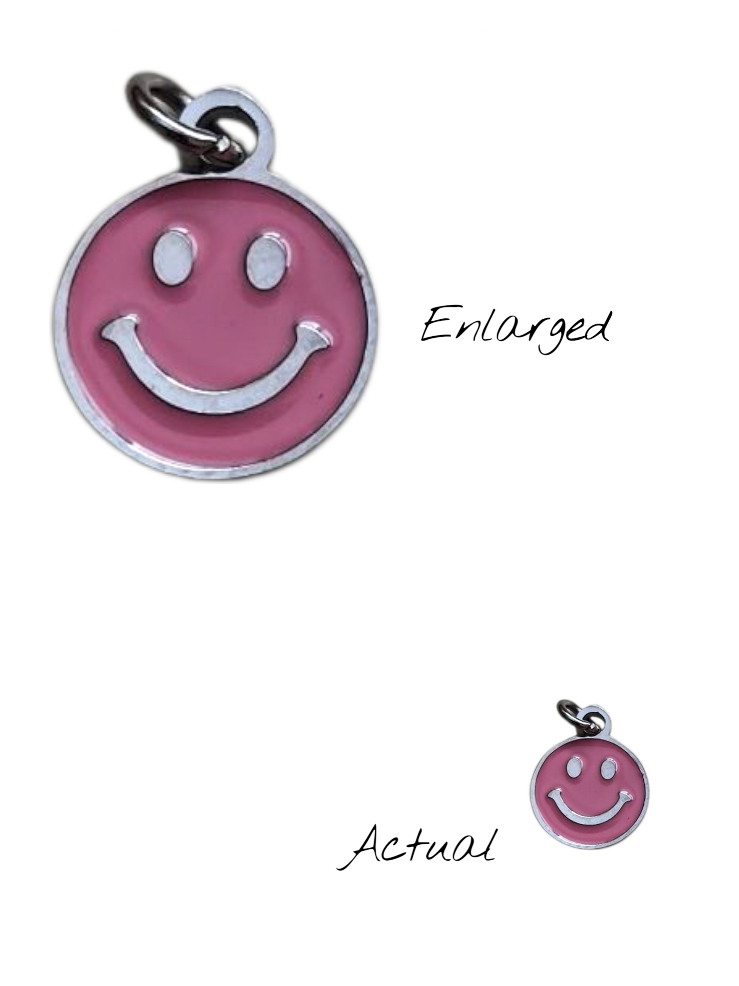 Pink Smiley Charm