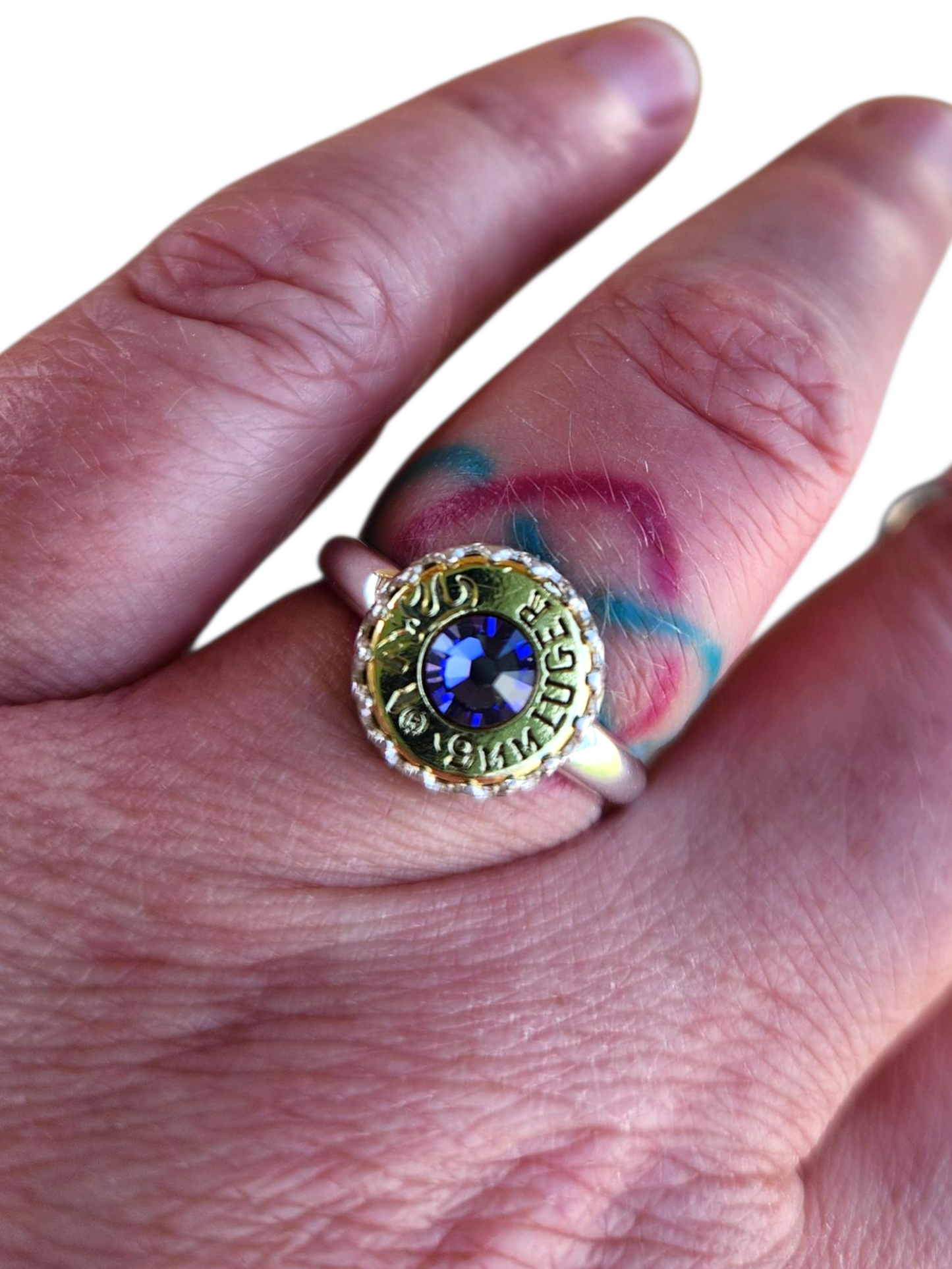 Sterling Silver Head Stamp Ring