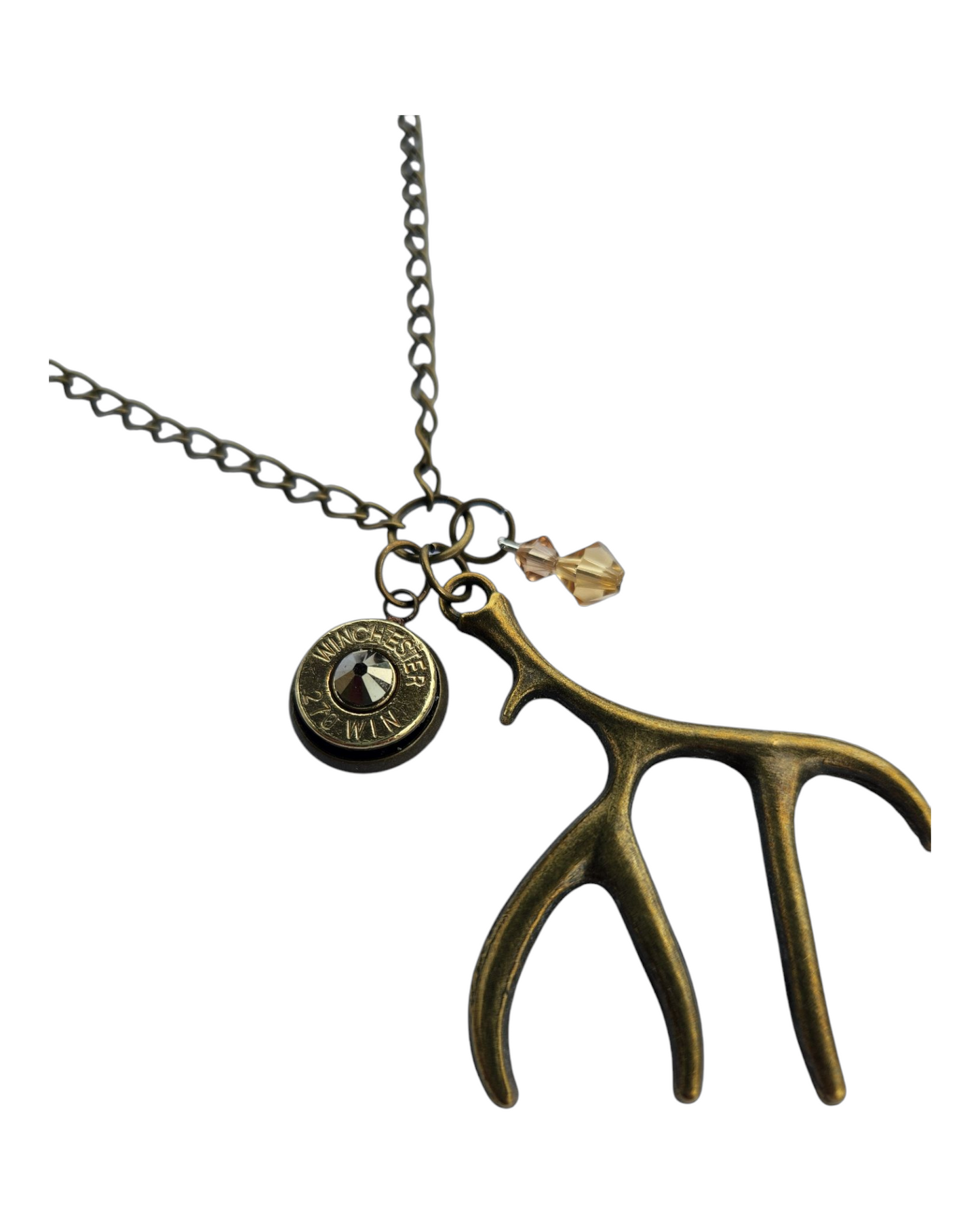 Antler & Head stamp Necklace