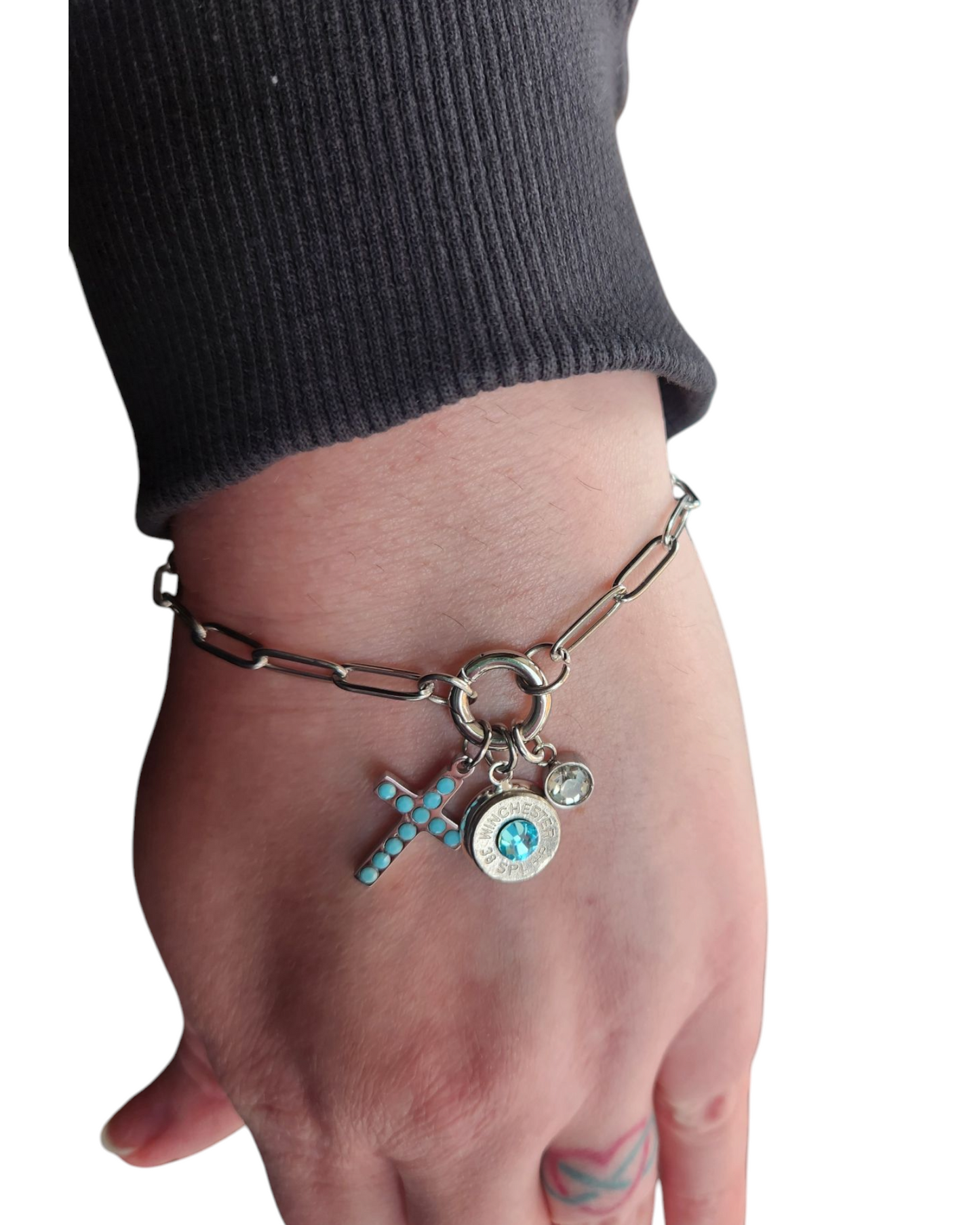 Charm bracelet with headstamp
