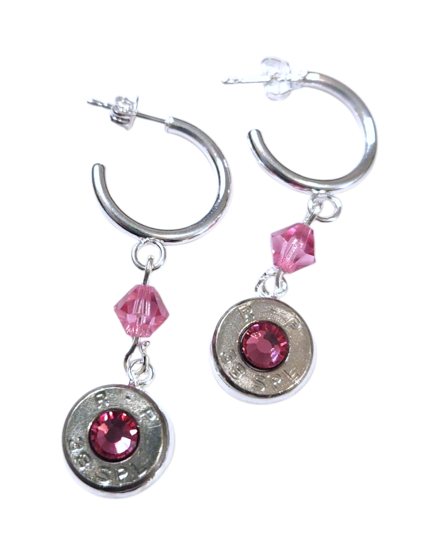 Half-Hoops w/ Crystal Accents