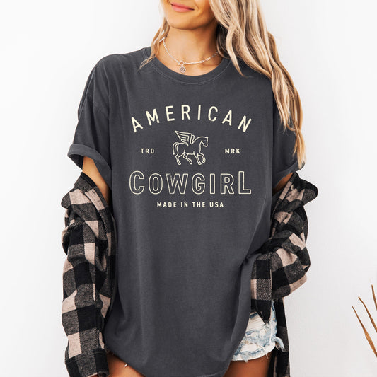 American Cowgirl, Retro, Western, Country, Classic, Vintage Shirt Comfort Colors T-Shirt