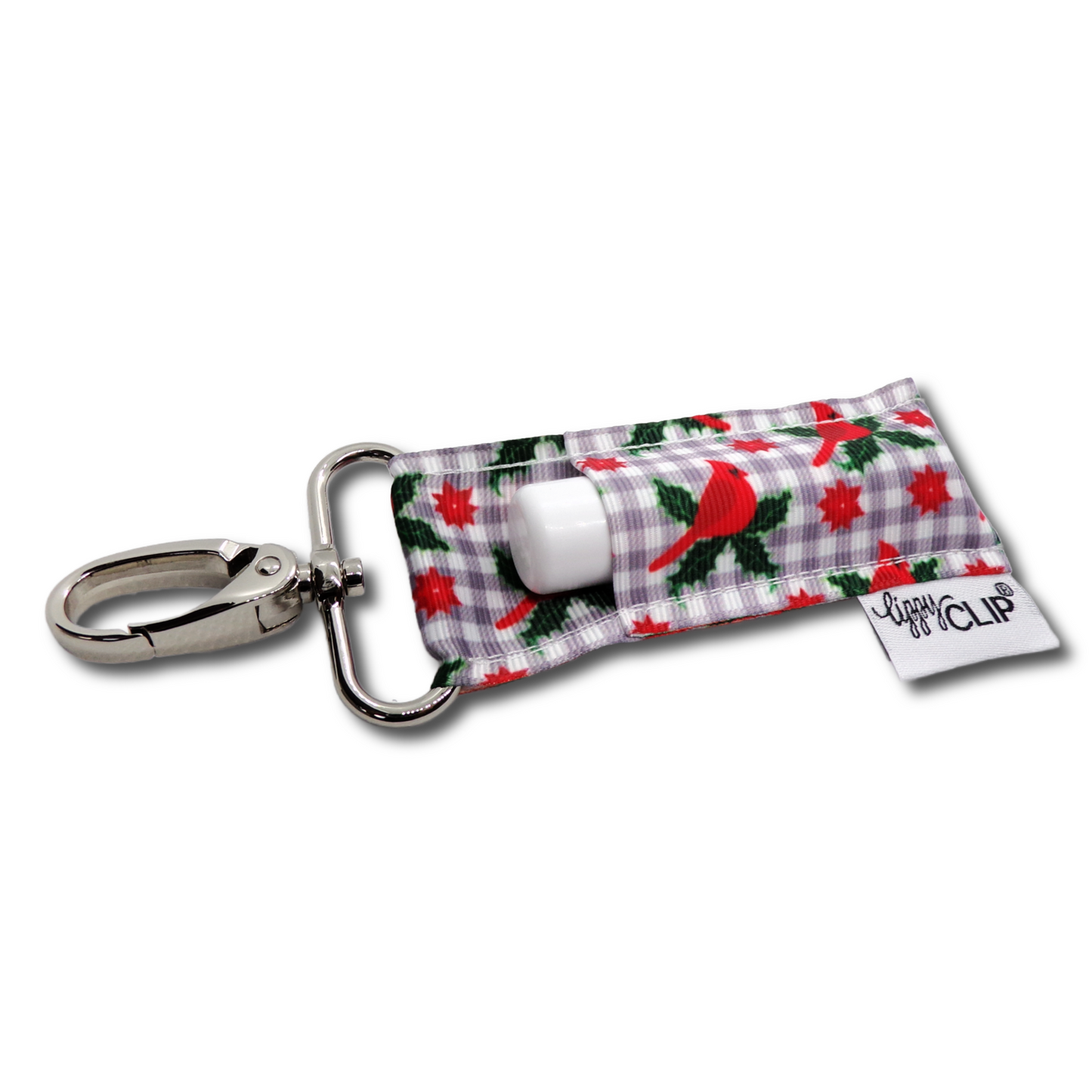 Christmas Cardinal LippyClip® Lip Balm Holder
