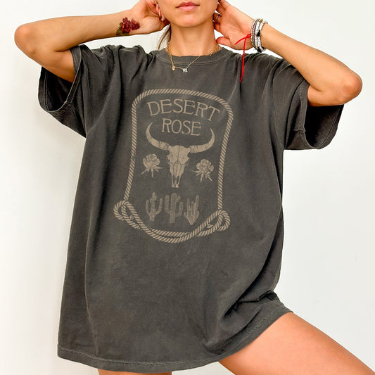 Desert Rose, Western, Country, Cowgirl, Cowboy, Tshirt Comfort Colors T-Shirt