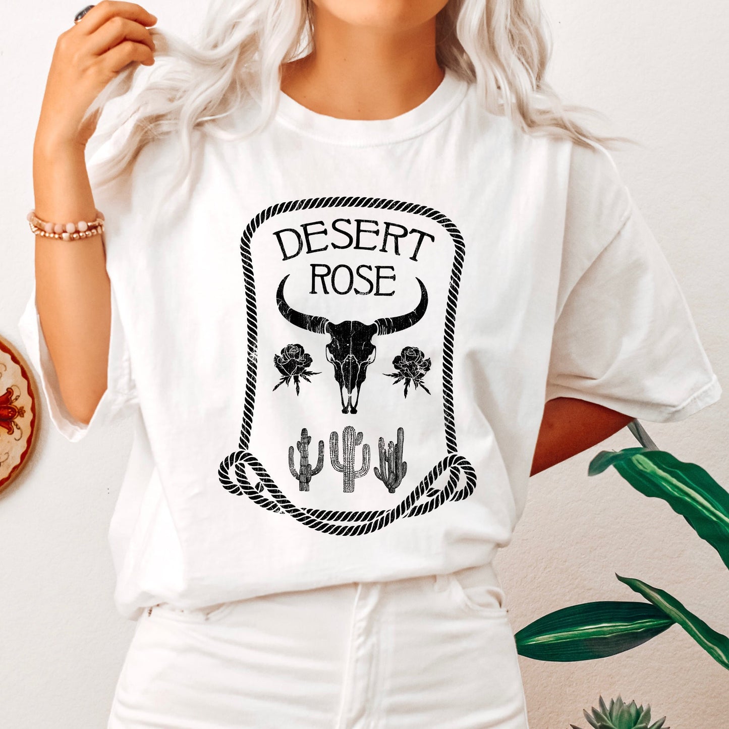 Desert Rose, Western, Country, Cowgirl, Cowboy, Tshirt Comfort Colors T-Shirt