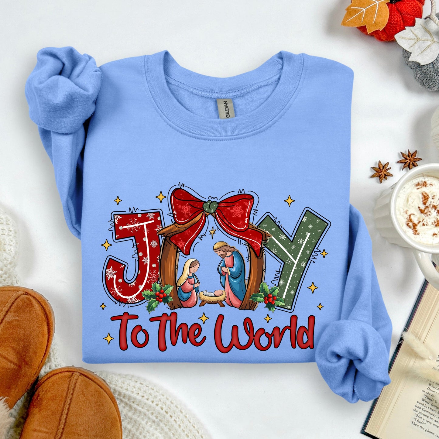 Joy To The World, True Story, Christian, Nativity, Christmas, Religious Sweatshirt
