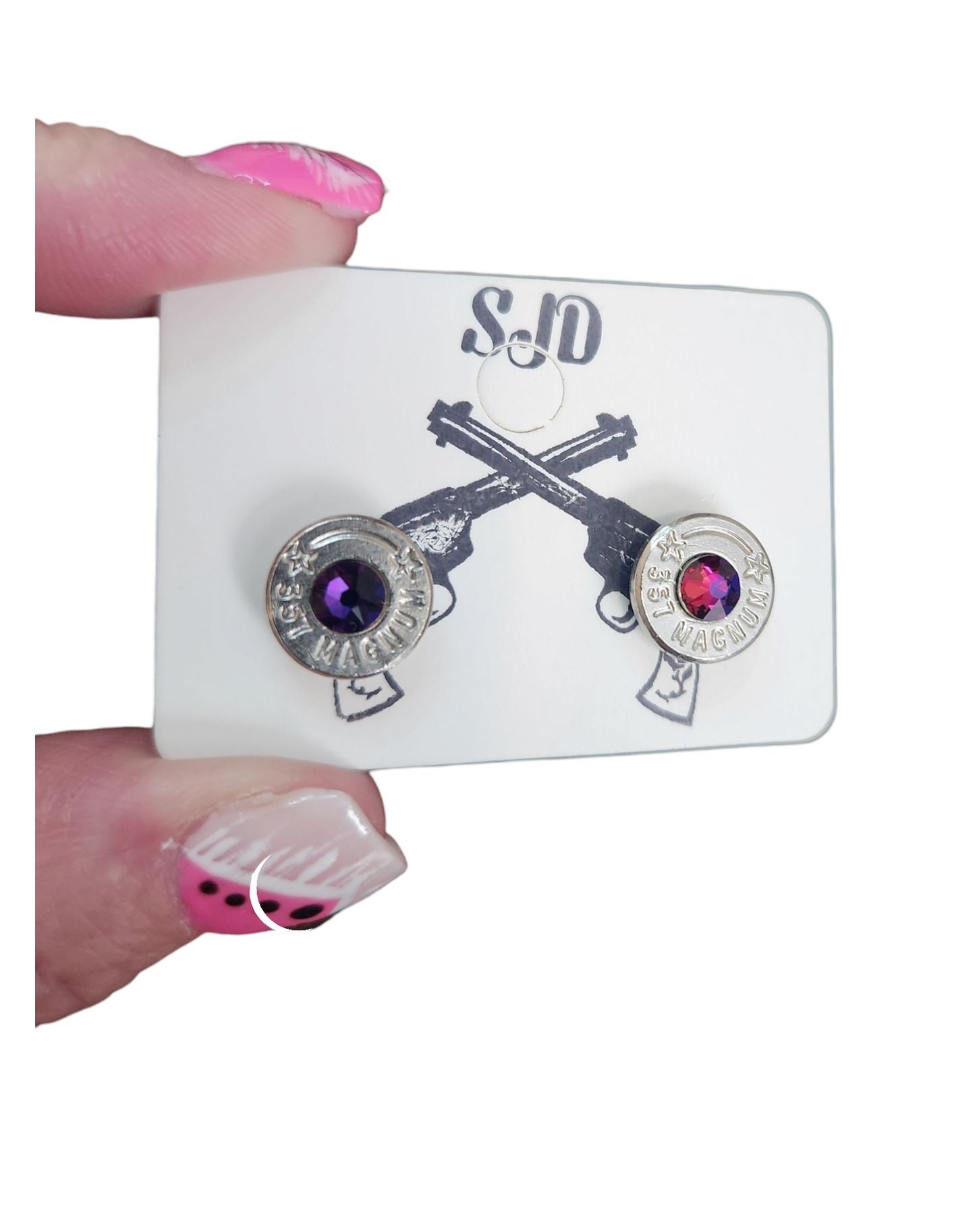 357 stud earrings