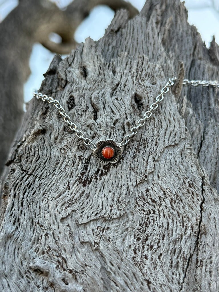 Authentic Spiny Oyster Flower Necklace