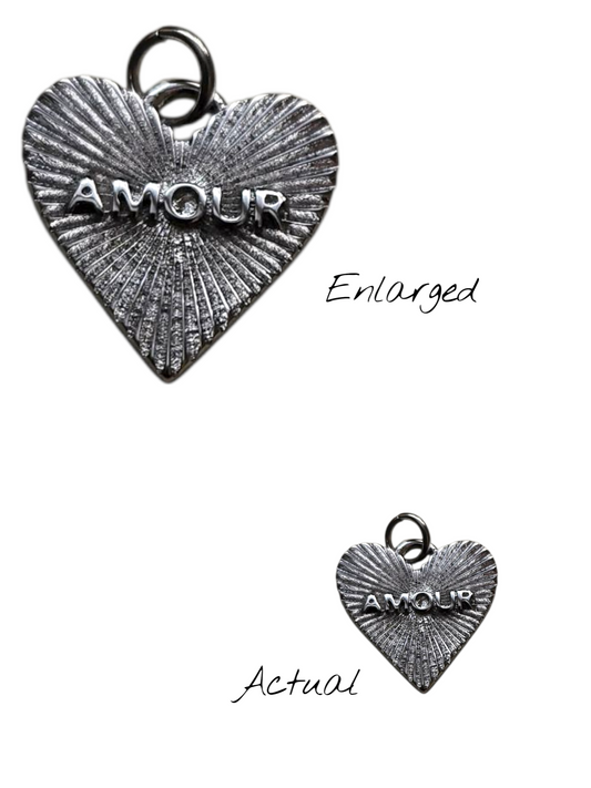 Amour Heart Charm