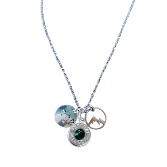 Area Code Head stamp Necklace
