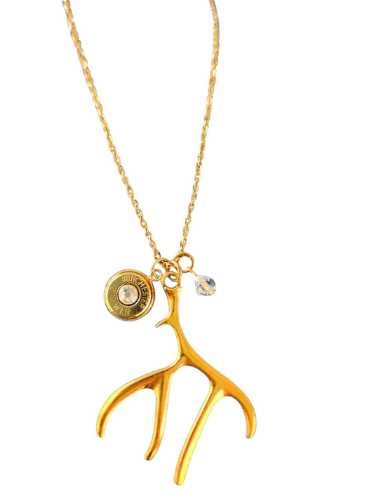 Gold Collection- Antler Necklace