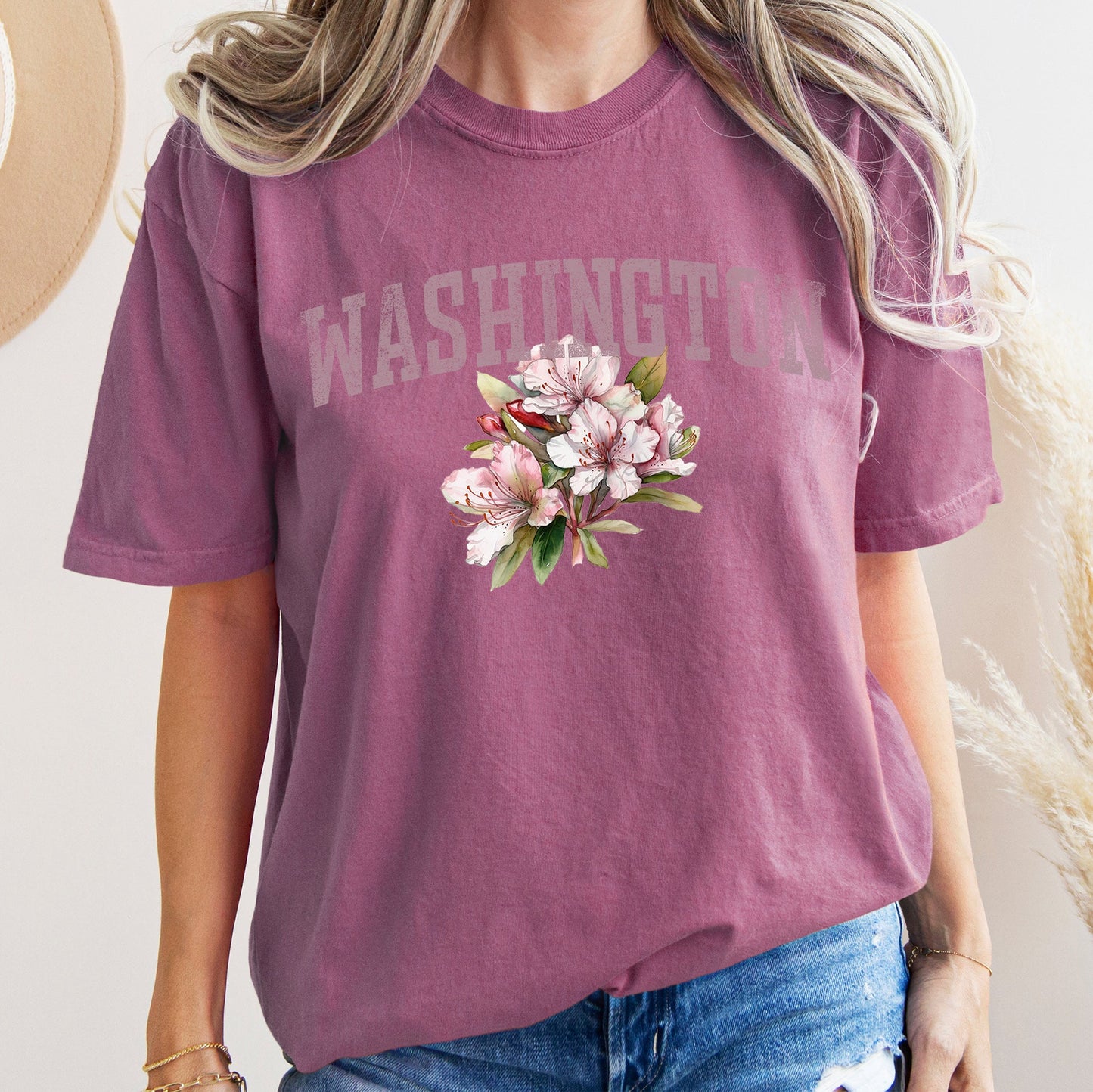 Washington State Flower Comfort Colors Tshirt